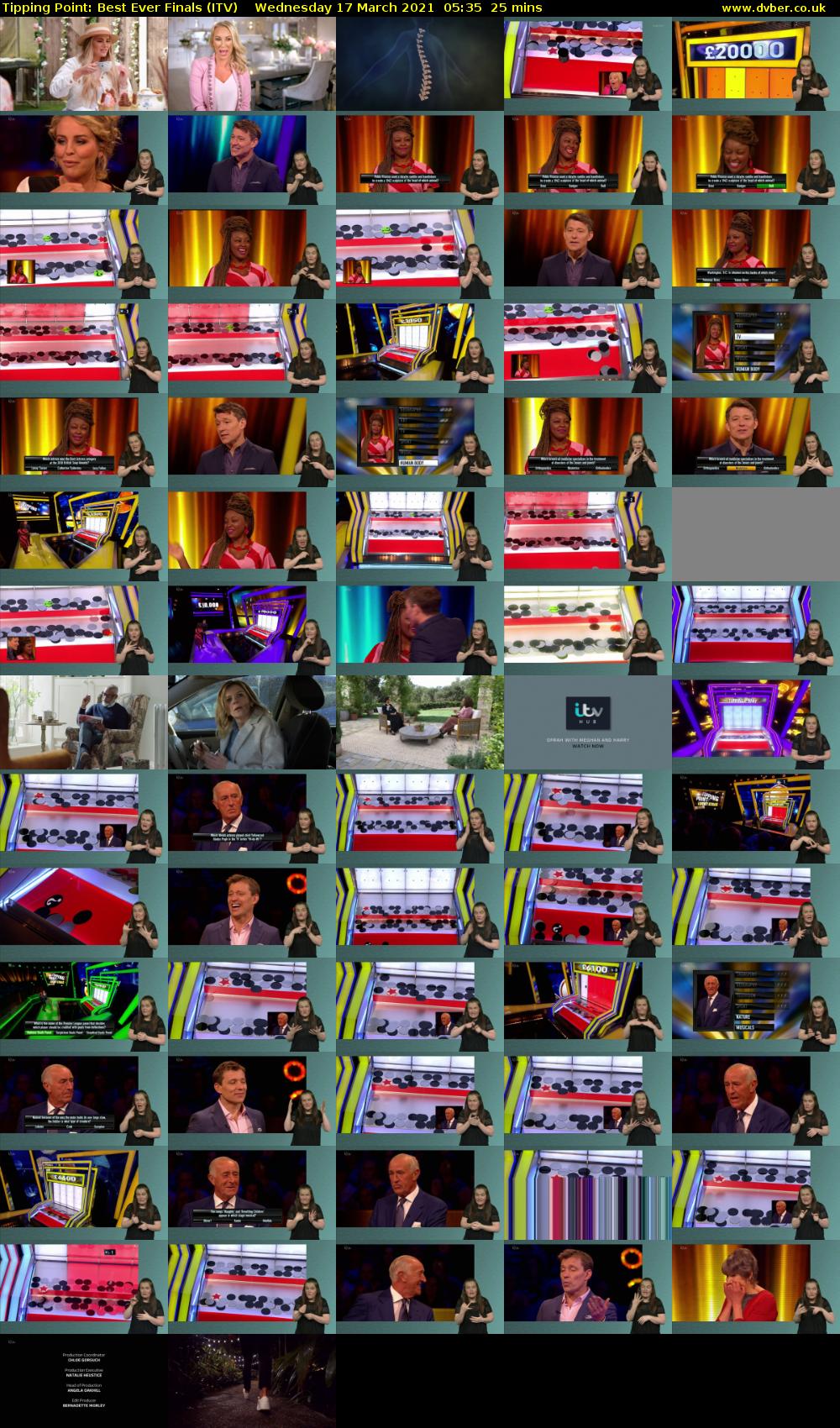 Tipping Point: Best Ever Finals (ITV) Wednesday 17 March 2021 05:35 - 06:00