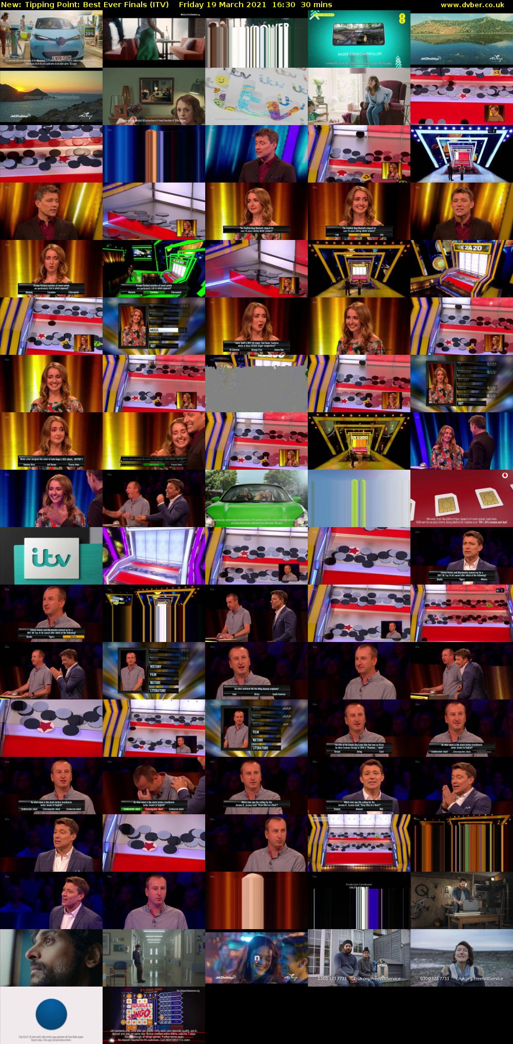 Tipping Point: Best Ever Finals (ITV) Friday 19 March 2021 16:30 - 17:00