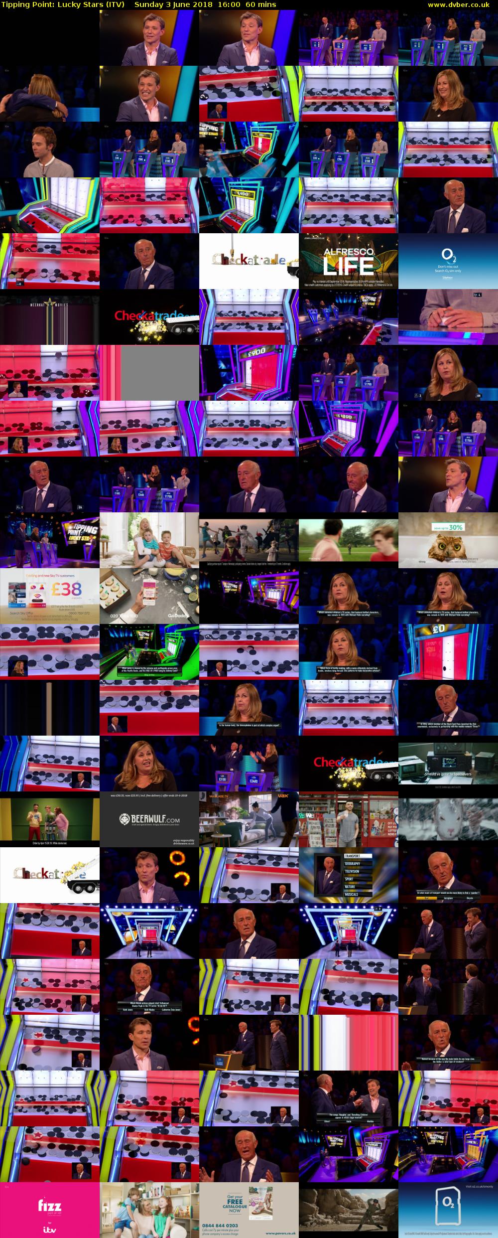 Tipping Point: Lucky Stars (ITV) Sunday 3 June 2018 16:00 - 17:00