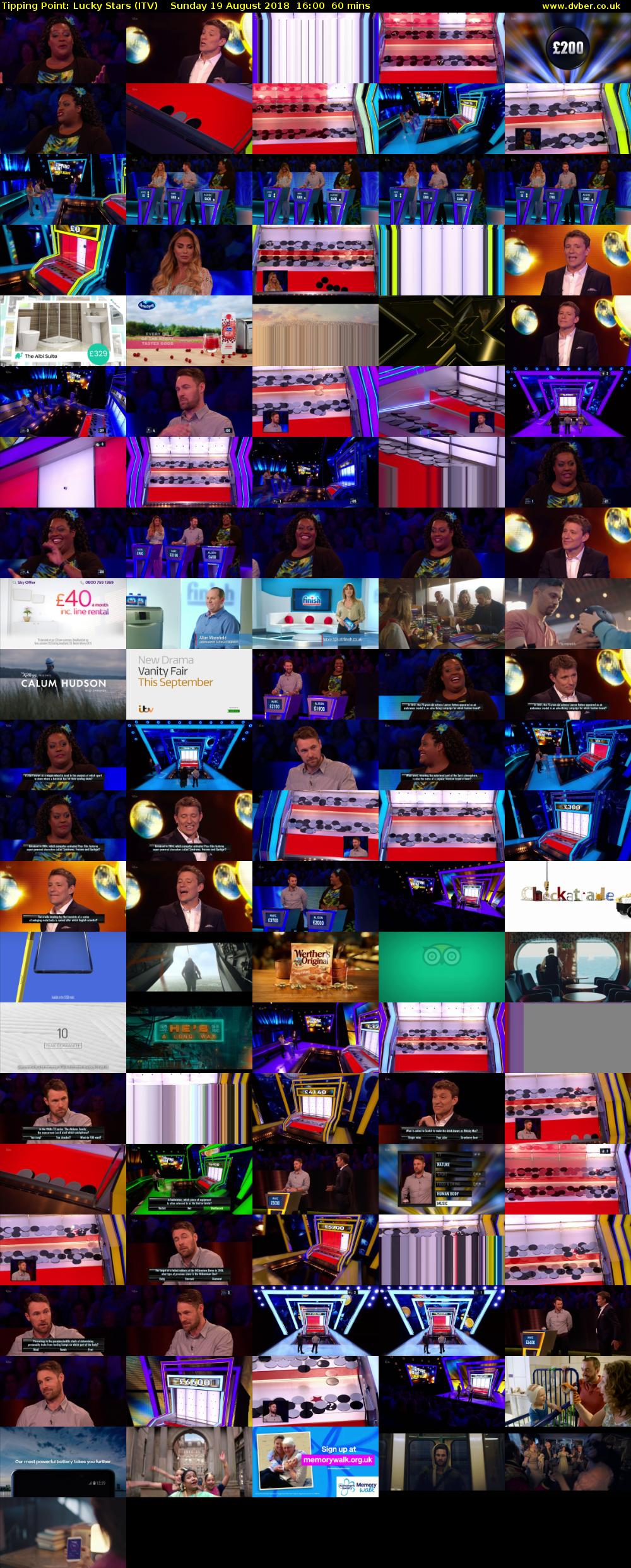 Tipping Point: Lucky Stars (ITV) Sunday 19 August 2018 16:00 - 17:00