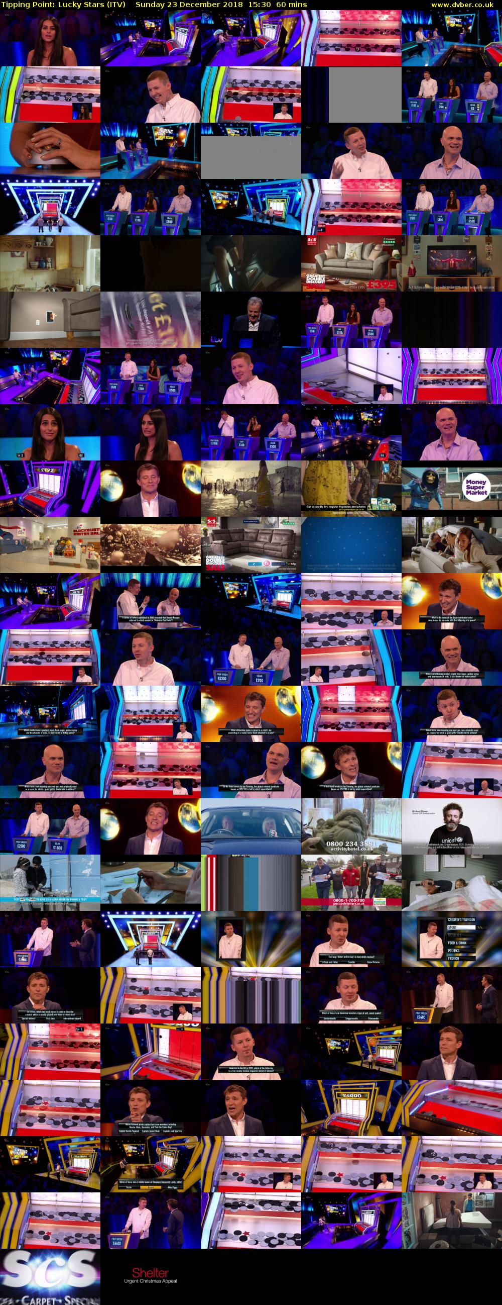 Tipping Point: Lucky Stars (ITV) Sunday 23 December 2018 15:30 - 16:30