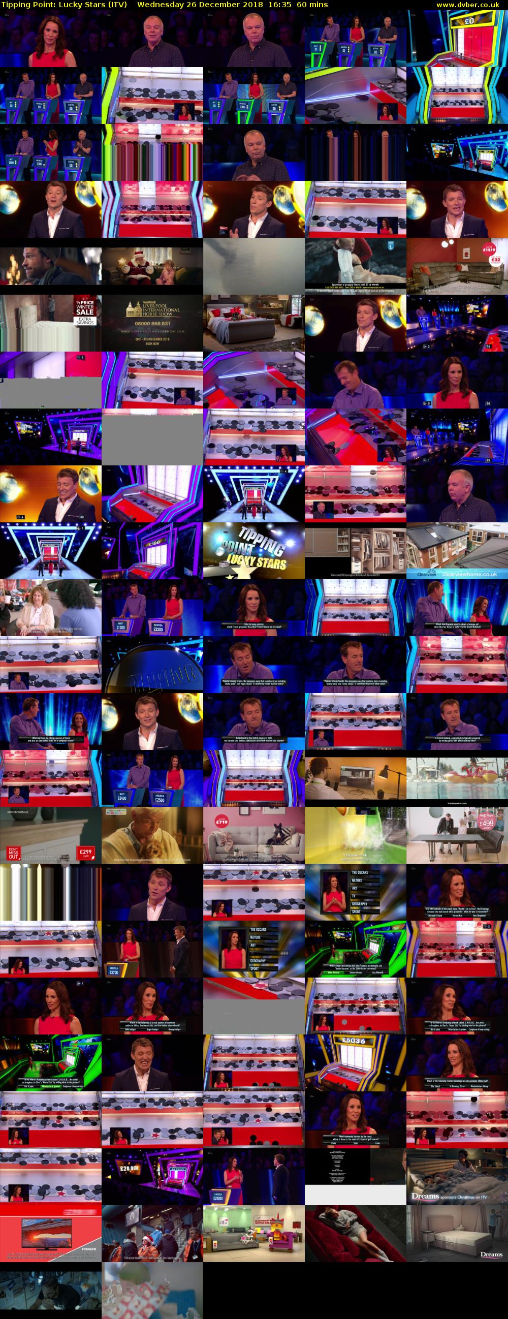 Tipping Point: Lucky Stars (ITV) Wednesday 26 December 2018 16:35 - 17:35