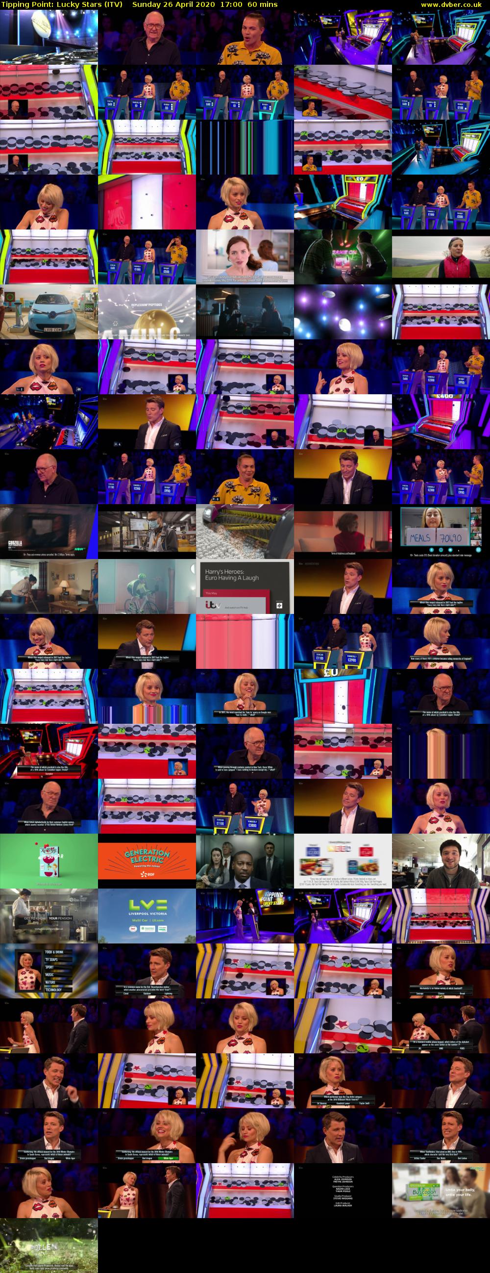 Tipping Point: Lucky Stars (ITV) Sunday 26 April 2020 17:00 - 18:00