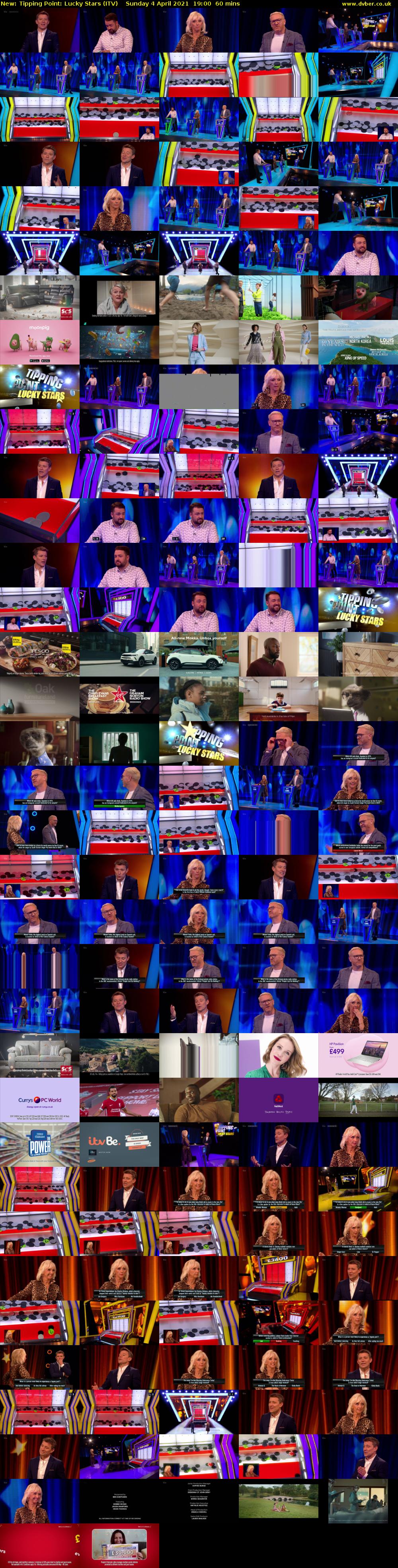 Tipping Point: Lucky Stars (ITV) Sunday 4 April 2021 19:00 - 20:00