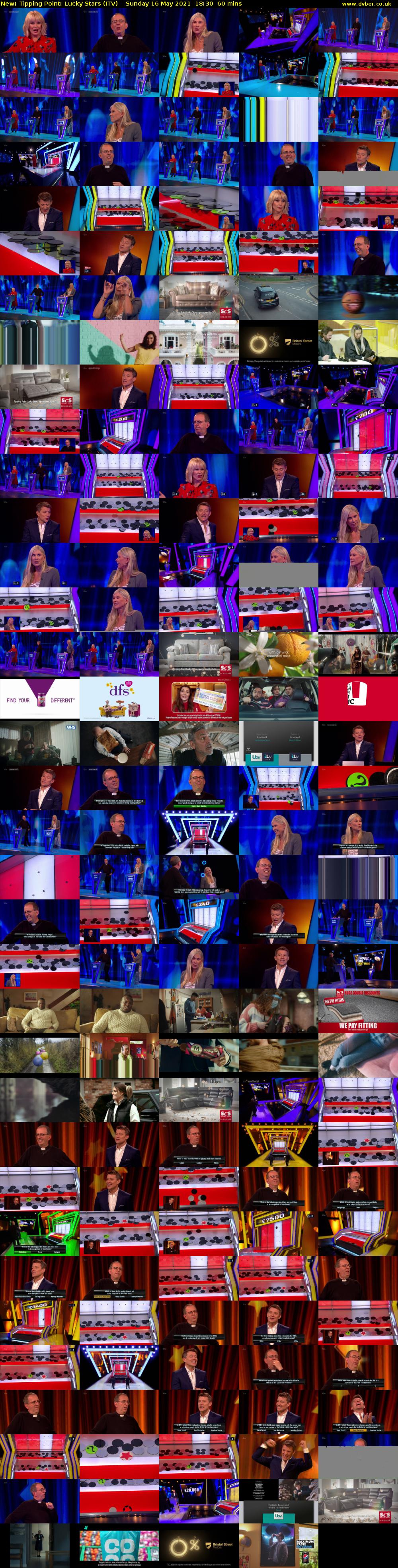Tipping Point: Lucky Stars (ITV) Sunday 16 May 2021 18:30 - 19:30