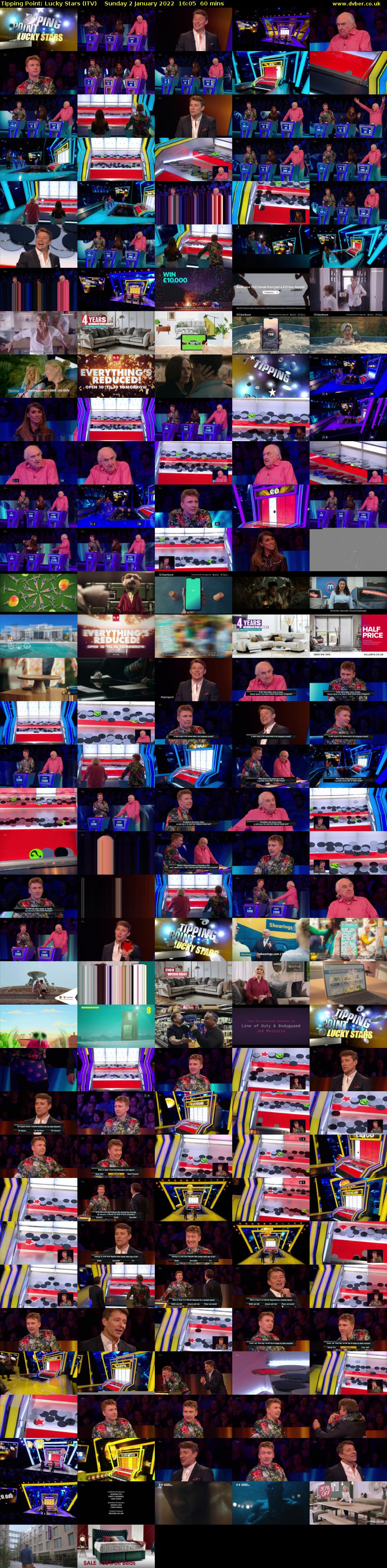 Tipping Point: Lucky Stars (ITV) Sunday 2 January 2022 16:05 - 17:05