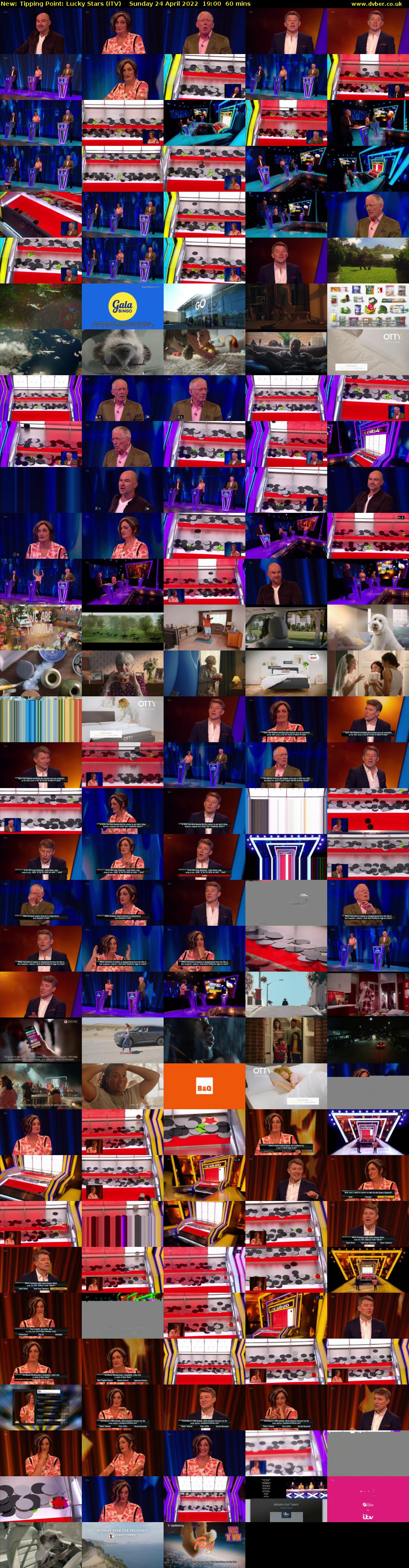 Tipping Point: Lucky Stars (ITV) Sunday 24 April 2022 19:00 - 20:00