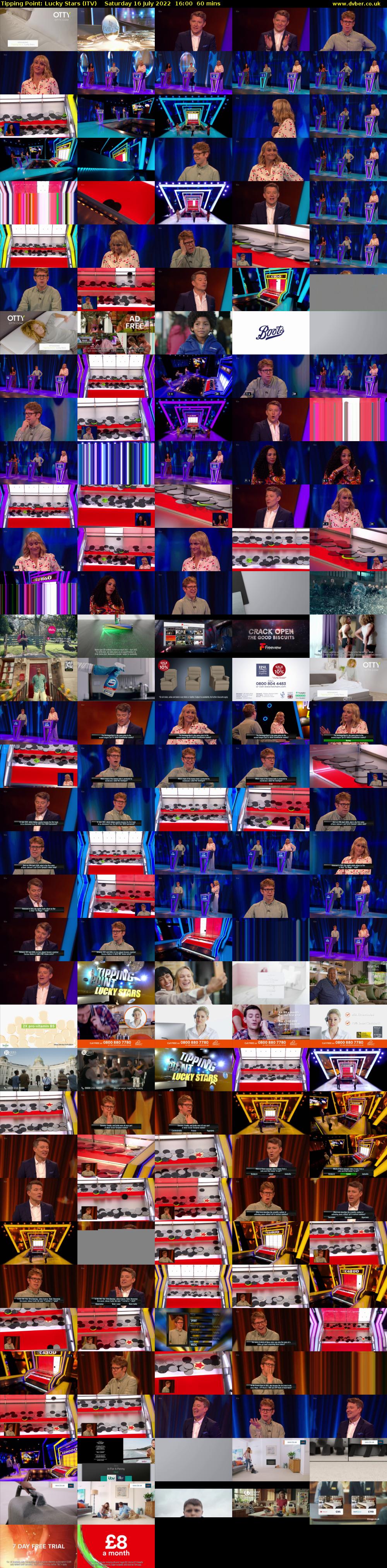 Tipping Point: Lucky Stars (ITV) Saturday 16 July 2022 16:00 - 17:00