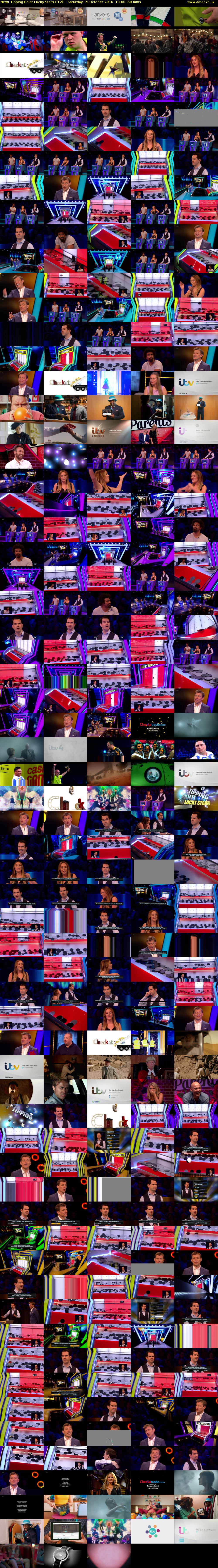Tipping Point Lucky Stars (ITV) Saturday 15 October 2016 18:00 - 19:00