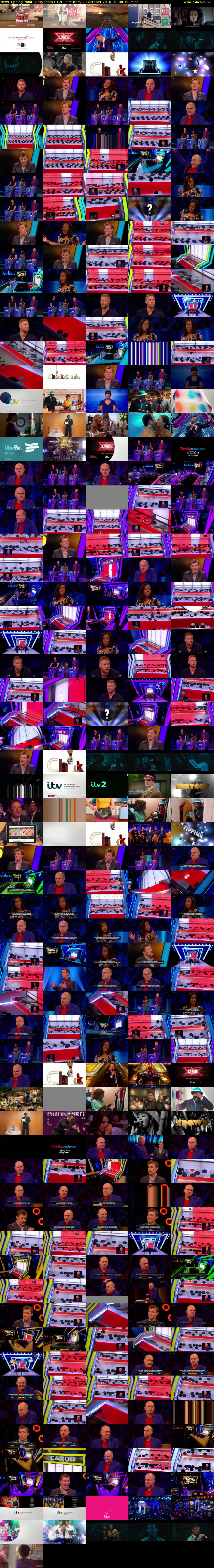 Tipping Point Lucky Stars (ITV) Saturday 29 October 2016 18:00 - 19:00