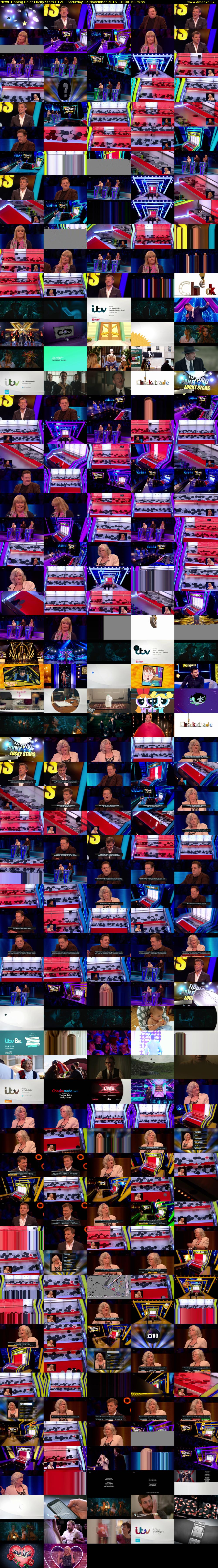 Tipping Point Lucky Stars (ITV) Saturday 12 November 2016 18:00 - 19:00