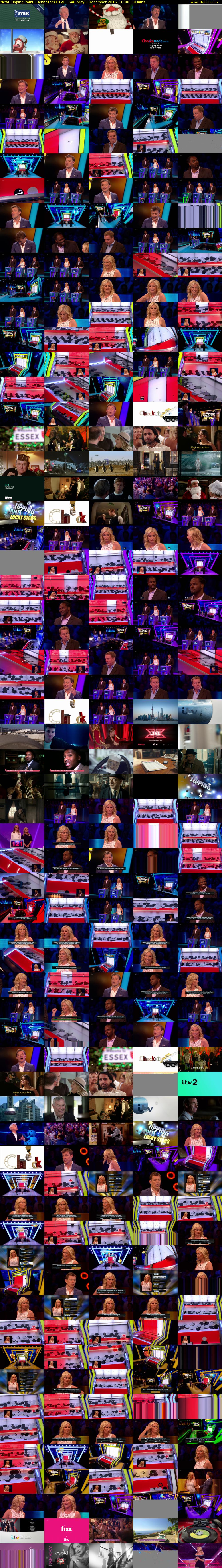 Tipping Point Lucky Stars (ITV) Saturday 3 December 2016 18:00 - 19:00