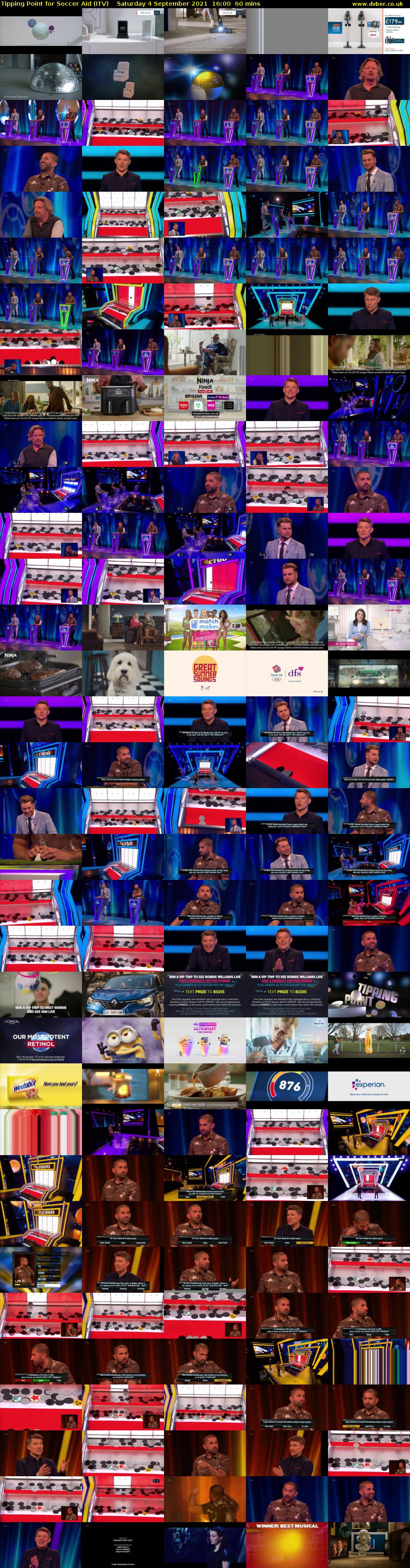 Tipping Point for Soccer Aid (ITV) Saturday 4 September 2021 16:00 - 17:00