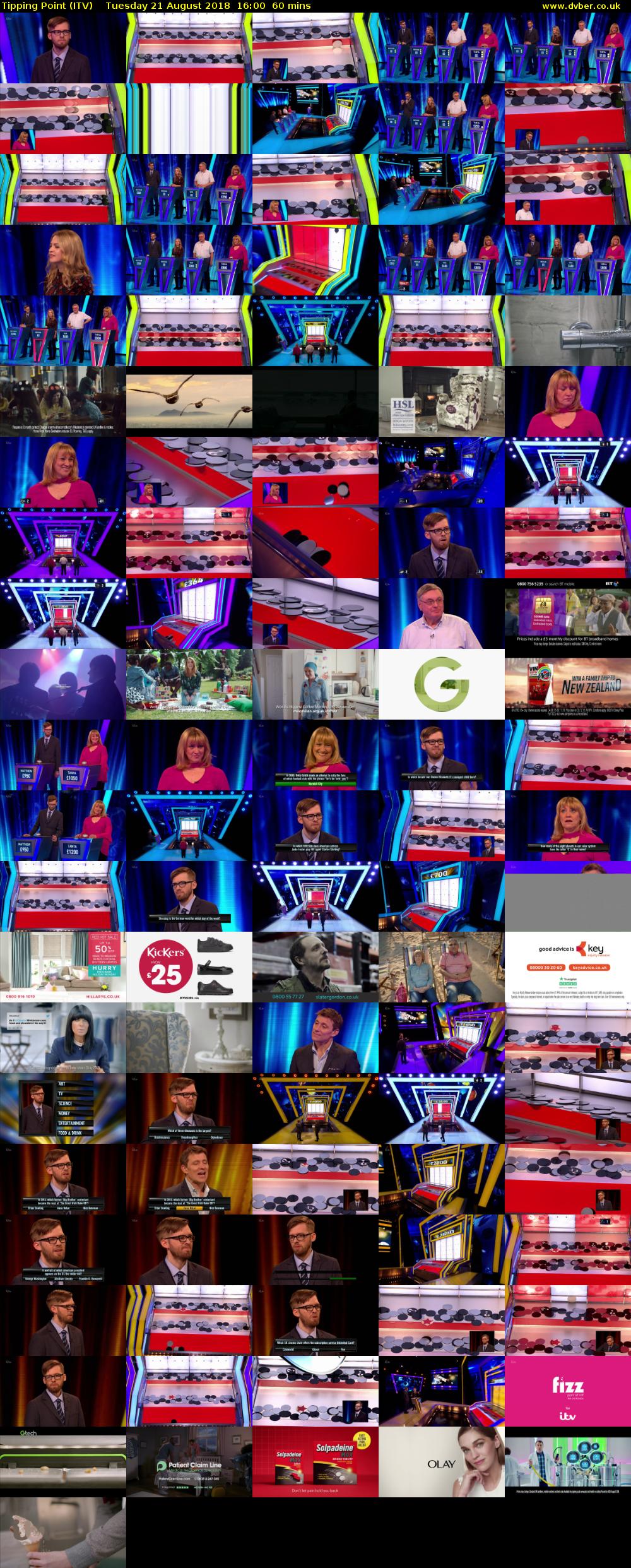 Tipping Point (ITV) Tuesday 21 August 2018 16:00 - 17:00