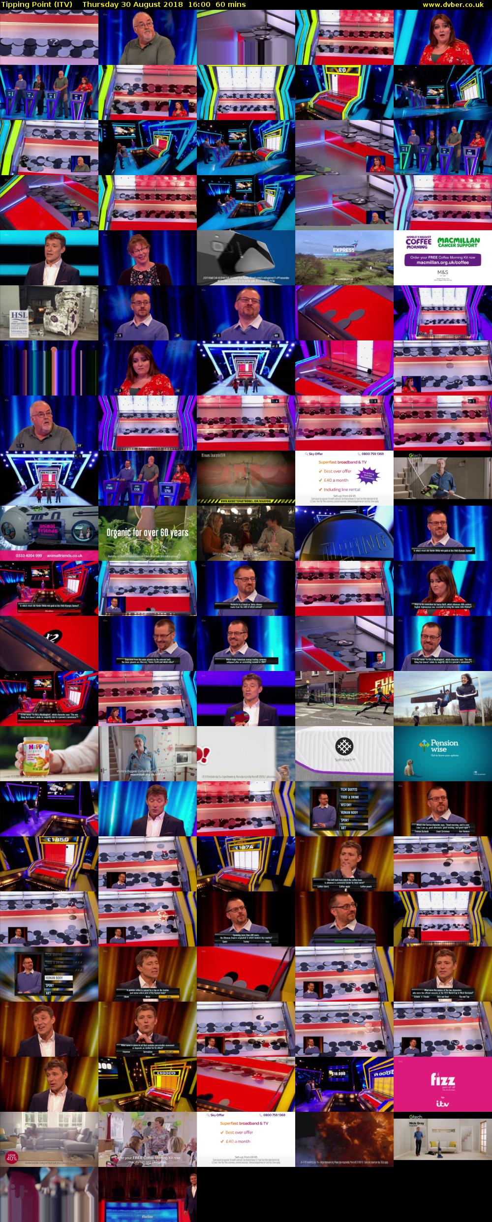 Tipping Point (ITV) Thursday 30 August 2018 16:00 - 17:00