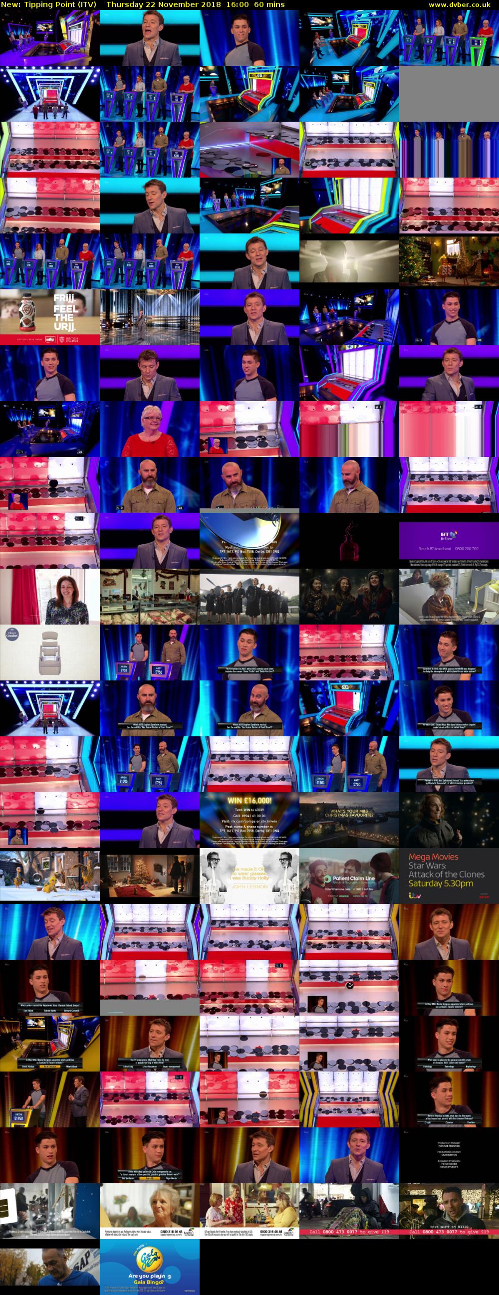Tipping Point (ITV) Thursday 22 November 2018 16:00 - 17:00