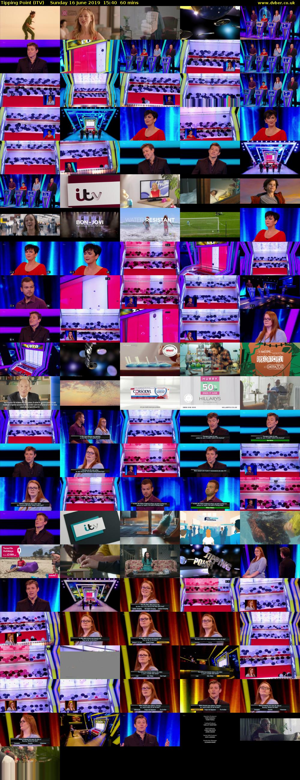 Tipping Point (ITV) Sunday 16 June 2019 15:40 - 16:40