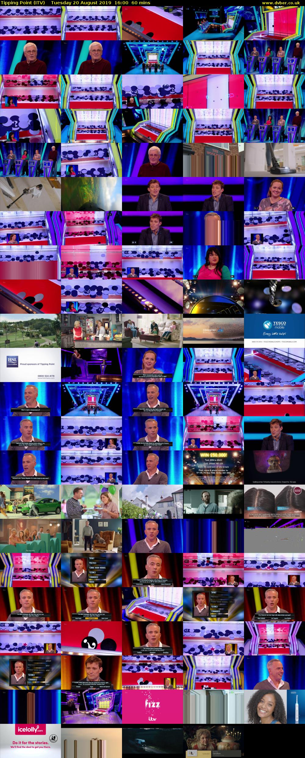 Tipping Point (ITV) Tuesday 20 August 2019 16:00 - 17:00