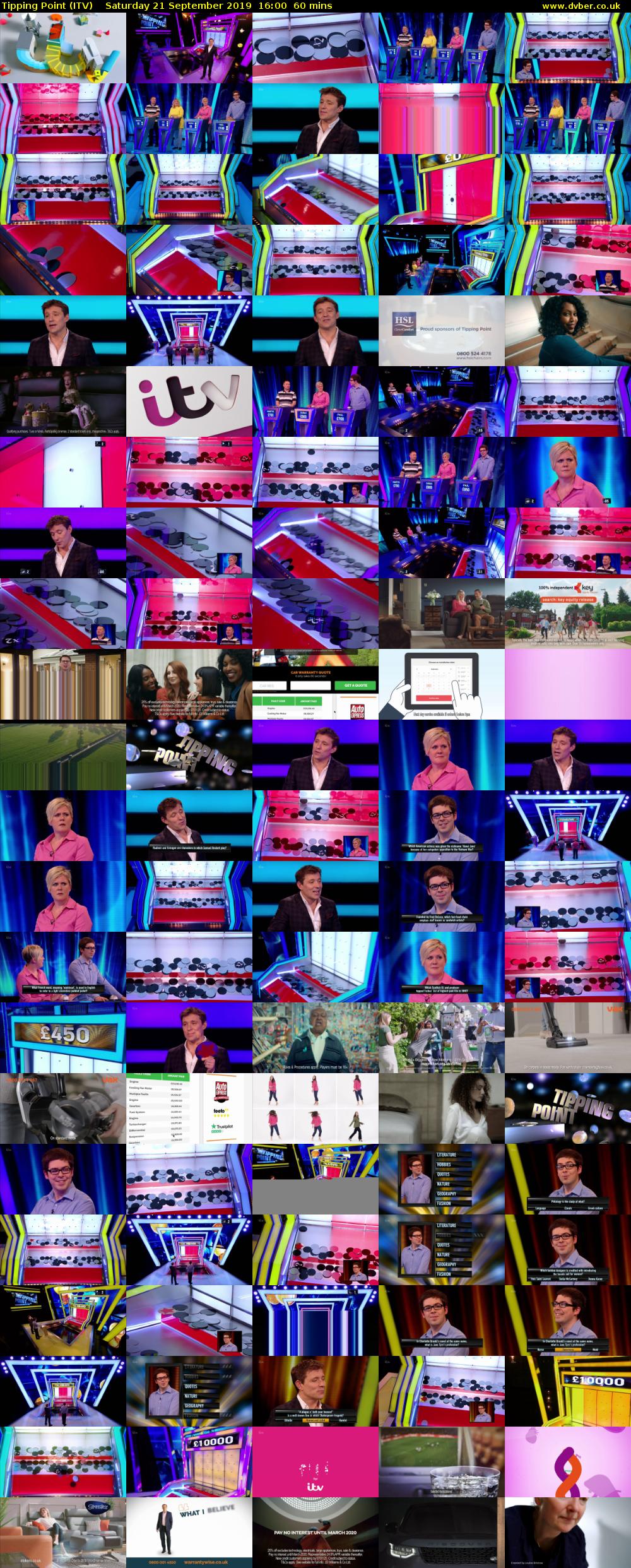 Tipping Point (ITV) Saturday 21 September 2019 16:00 - 17:00