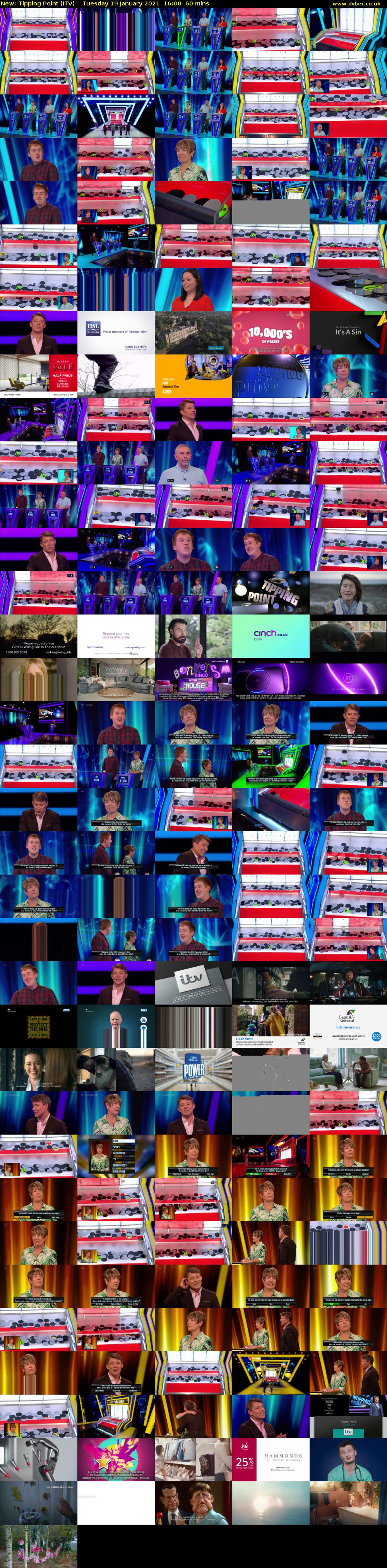 Tipping Point (ITV) Tuesday 19 January 2021 16:00 - 17:00