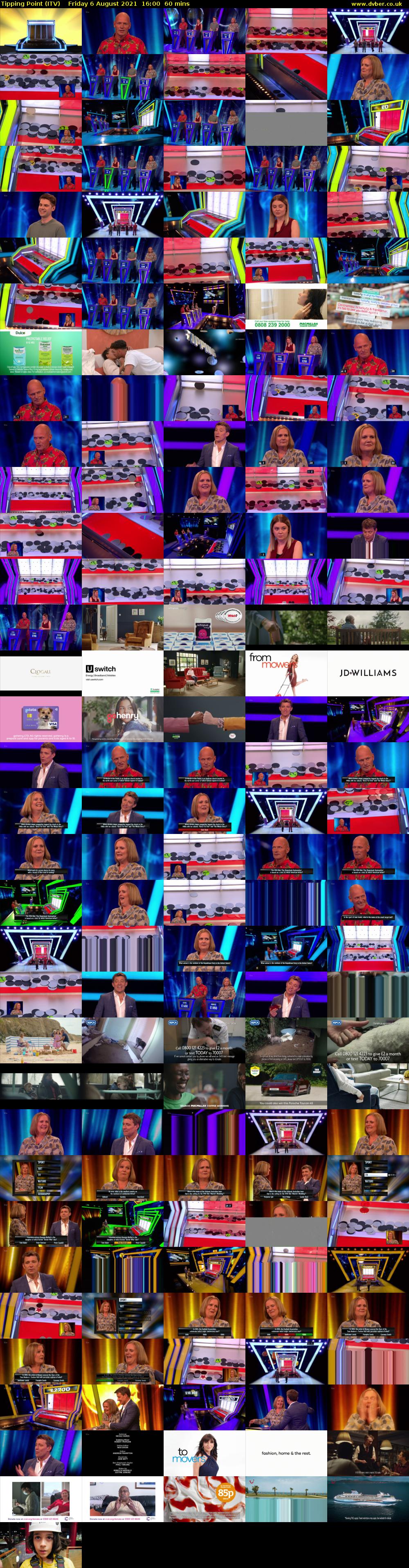 Tipping Point (ITV) Friday 6 August 2021 16:00 - 17:00