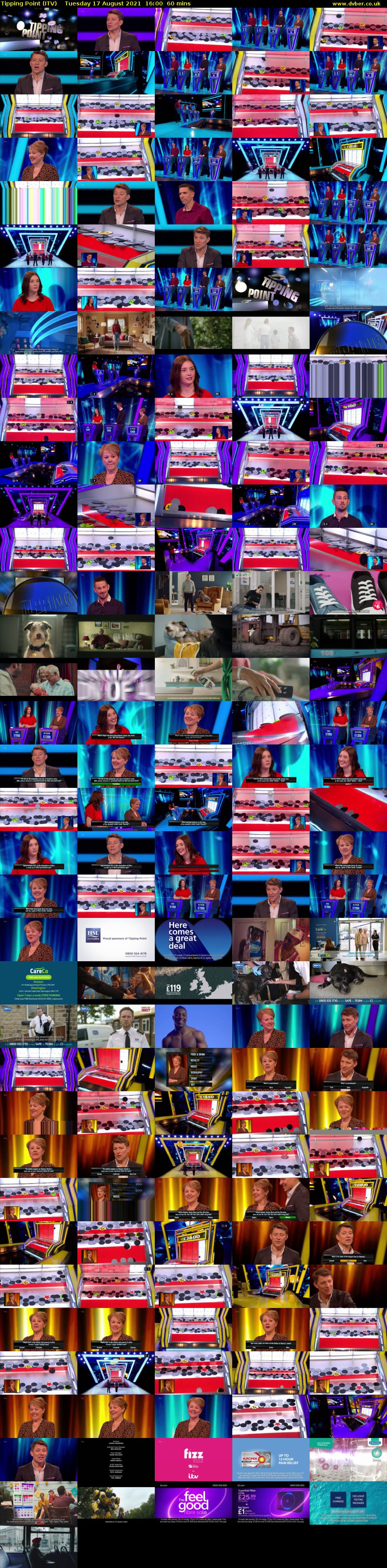 Tipping Point (ITV) Tuesday 17 August 2021 16:00 - 17:00