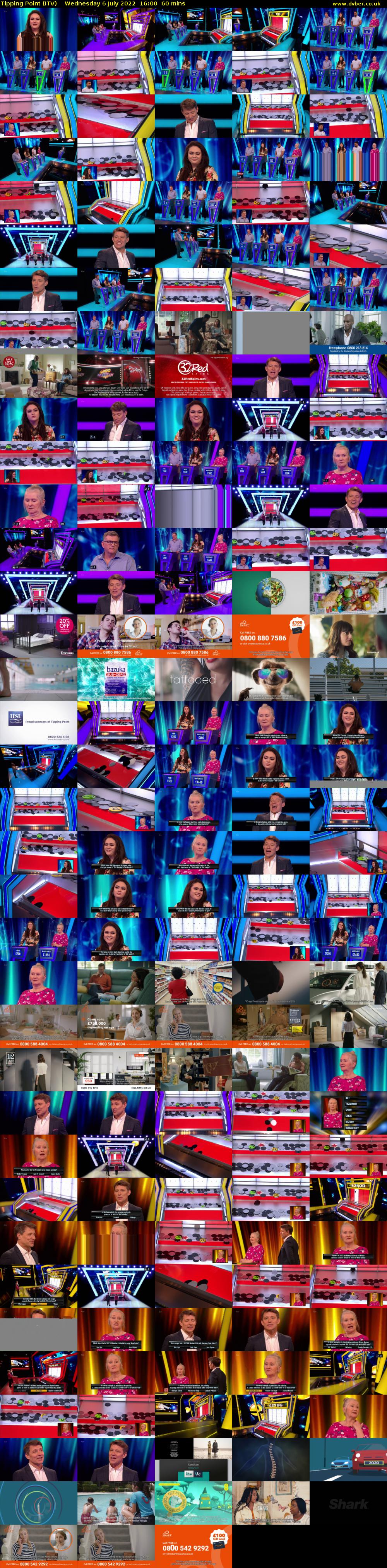 Tipping Point (ITV) Wednesday 6 July 2022 16:00 - 17:00