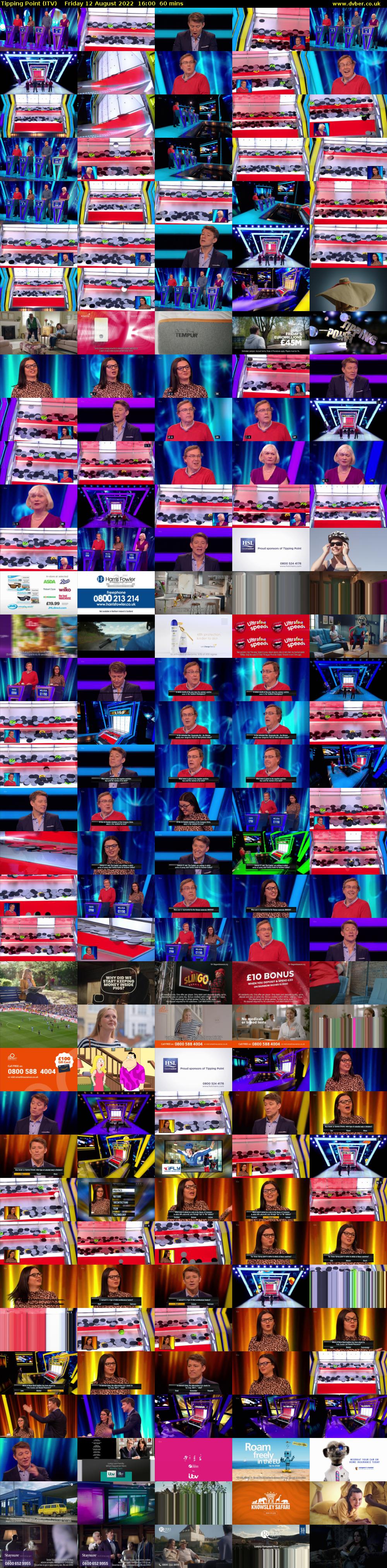 Tipping Point (ITV) Friday 12 August 2022 16:00 - 17:00