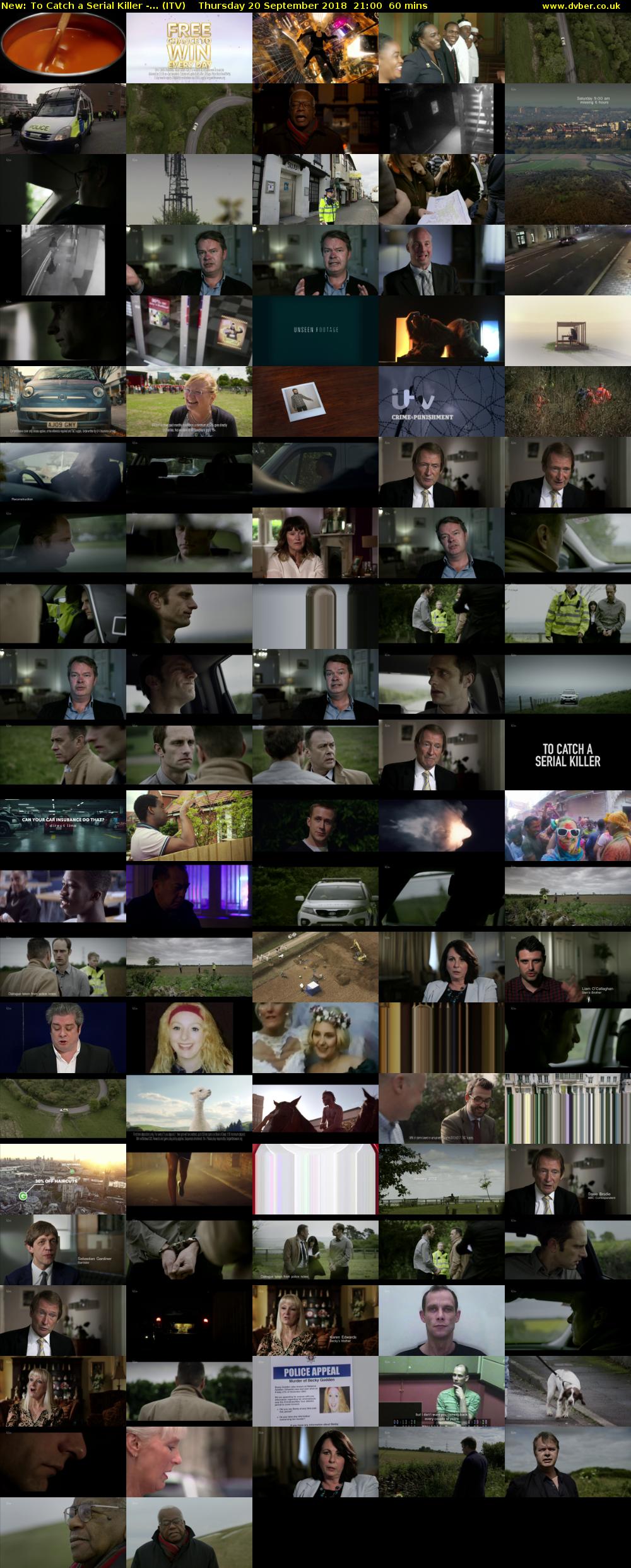 To Catch a Serial Killer -... (ITV) Thursday 20 September 2018 21:00 - 22:00
