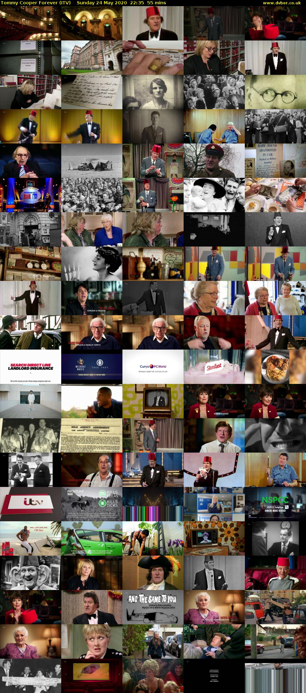 Tommy Cooper Forever (ITV) Sunday 24 May 2020 22:35 - 23:30