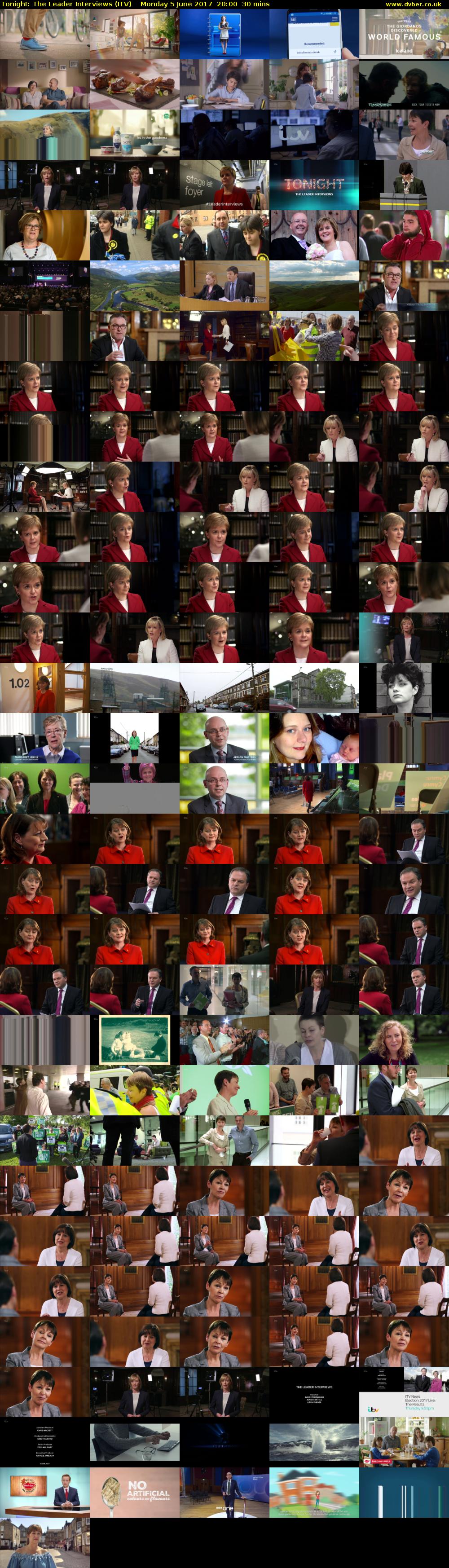 Tonight: The Leader Interviews (ITV) Monday 5 June 2017 20:00 - 20:30