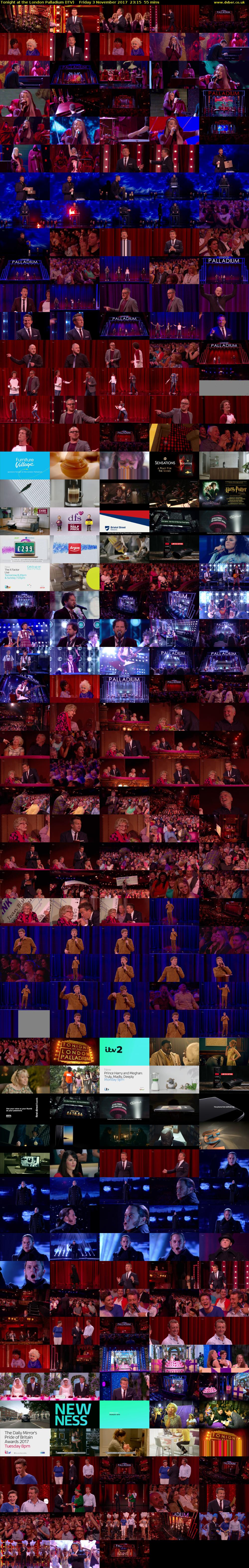 Tonight at the London Palladium (ITV) Friday 3 November 2017 23:15 - 00:10