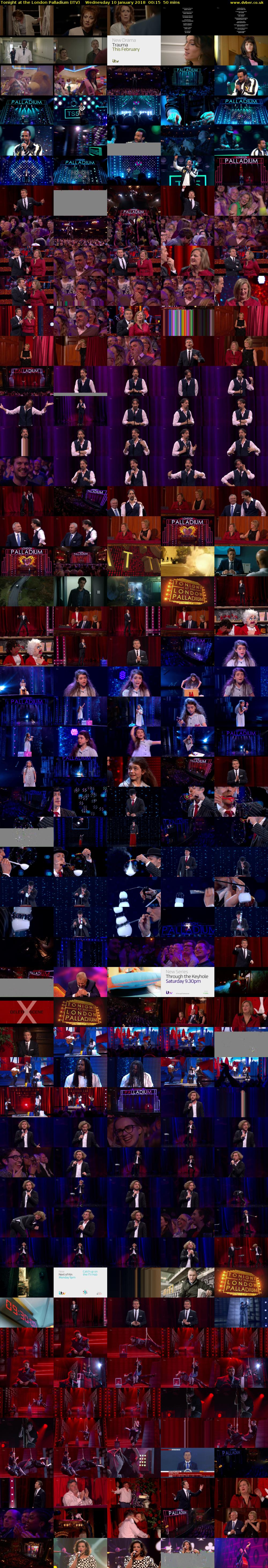 Tonight at the London Palladium (ITV) Wednesday 10 January 2018 00:15 - 01:05