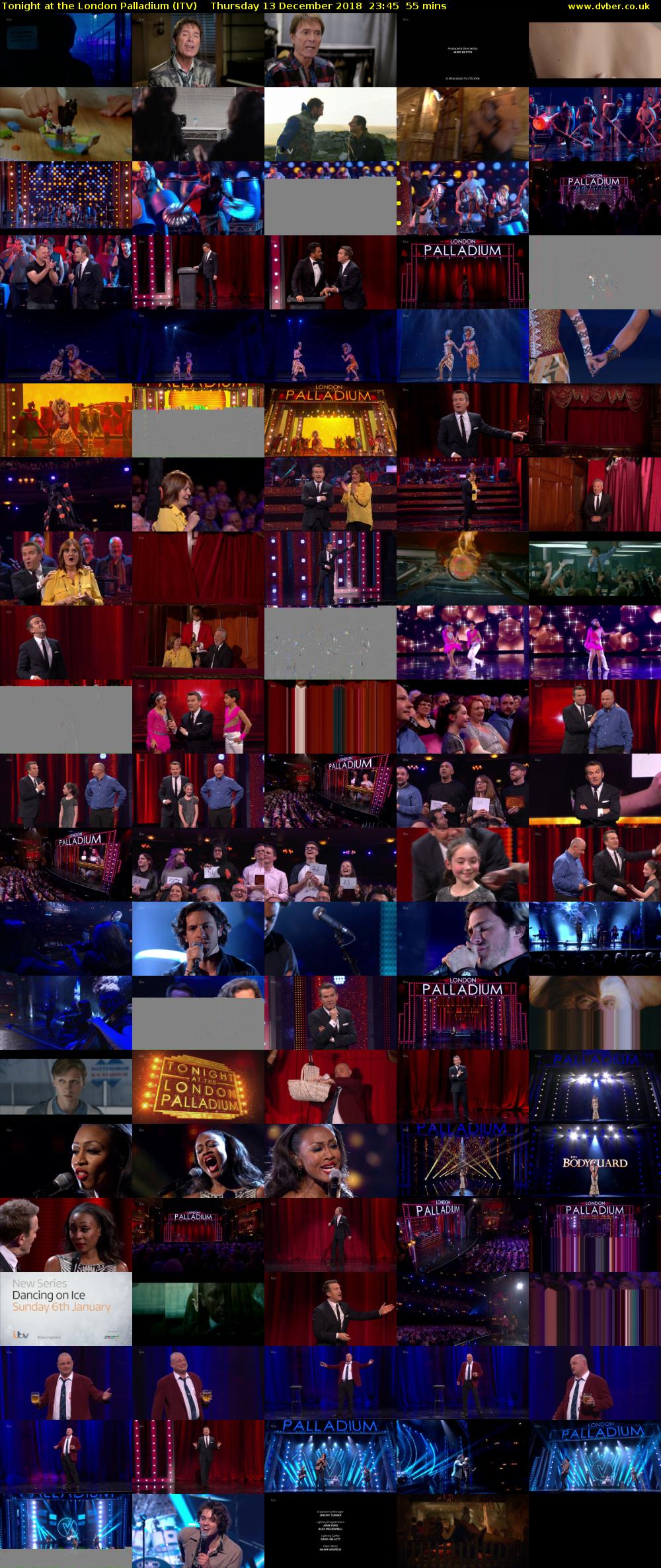 Tonight at the London Palladium (ITV) Thursday 13 December 2018 23:45 - 00:40