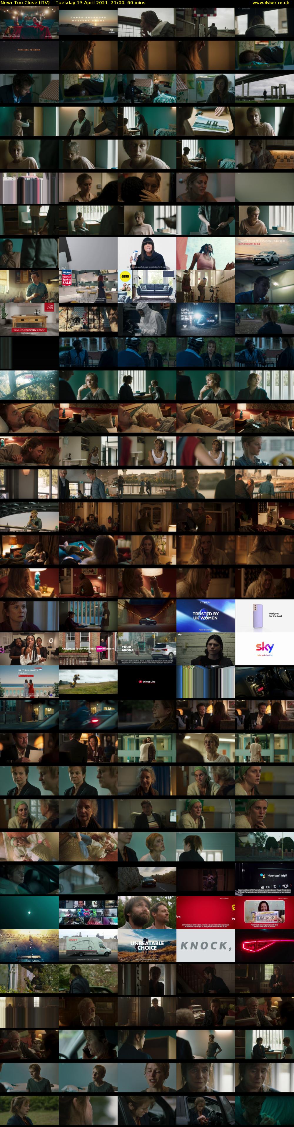 Too Close (ITV) Tuesday 13 April 2021 21:00 - 22:00