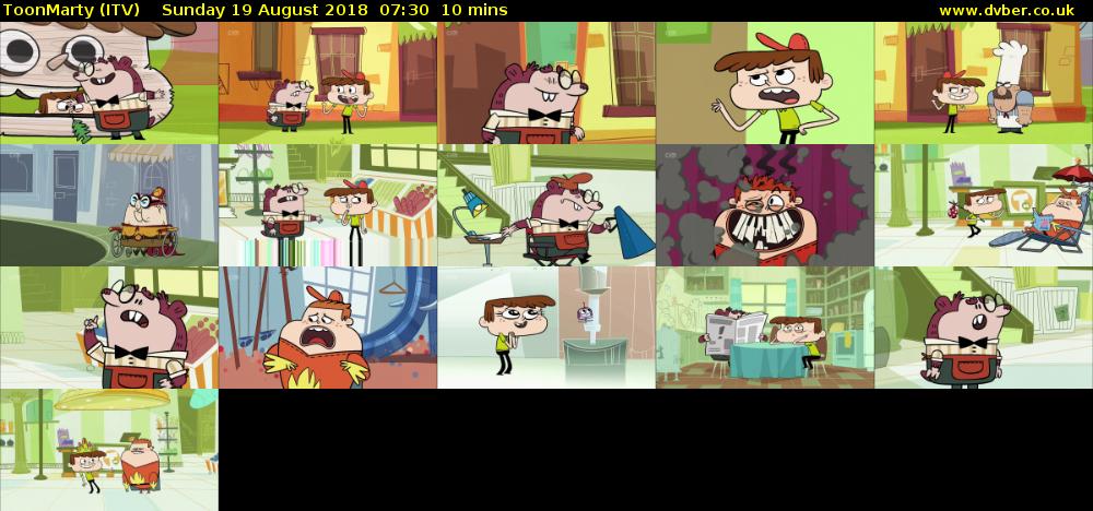 ToonMarty (ITV) Sunday 19 August 2018 07:30 - 07:40