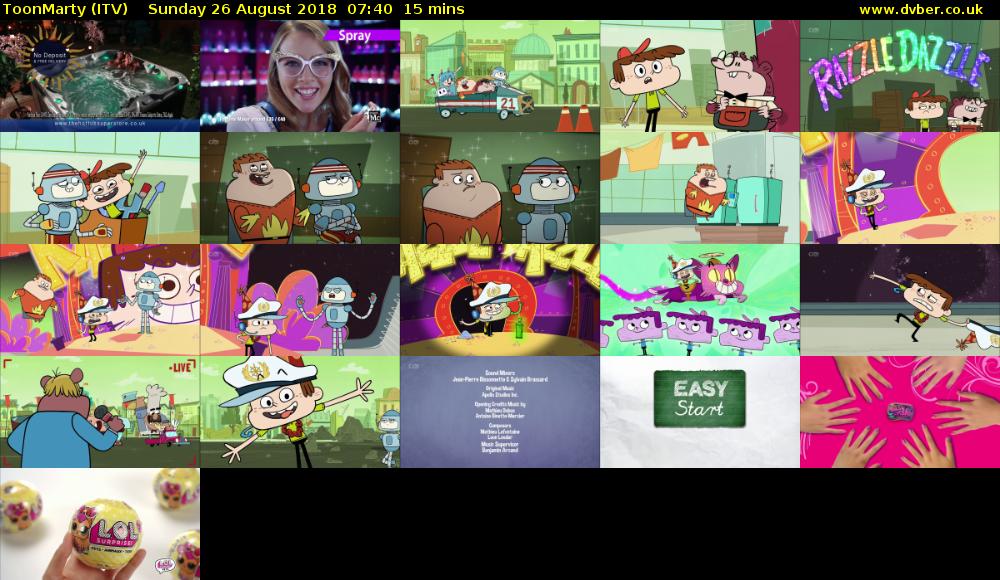 ToonMarty (ITV) Sunday 26 August 2018 07:40 - 07:55