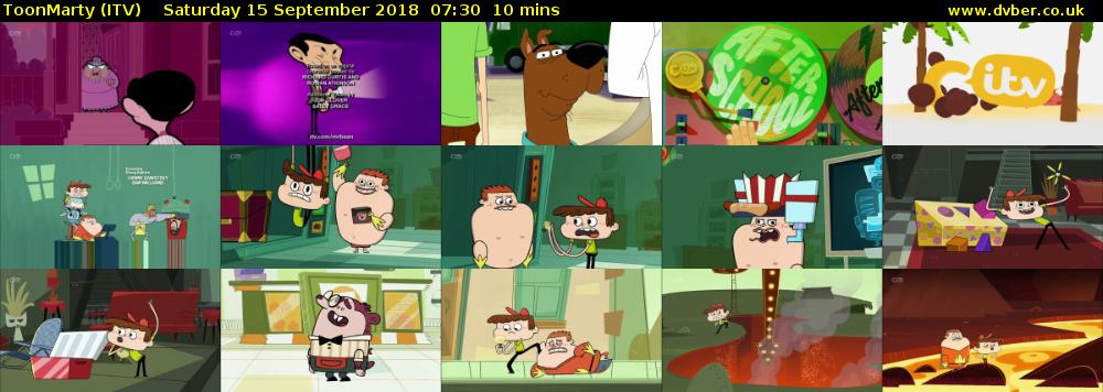 ToonMarty (ITV) Saturday 15 September 2018 07:30 - 07:40