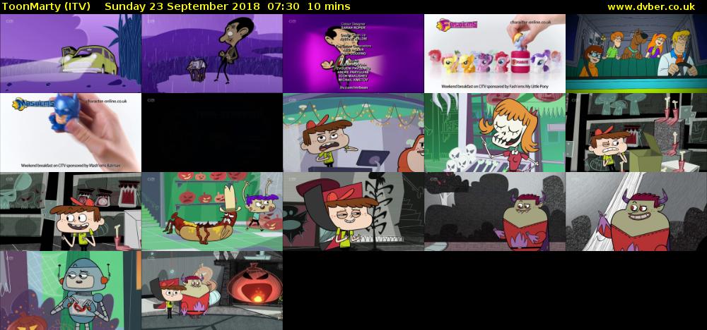 ToonMarty (ITV) Sunday 23 September 2018 07:30 - 07:40