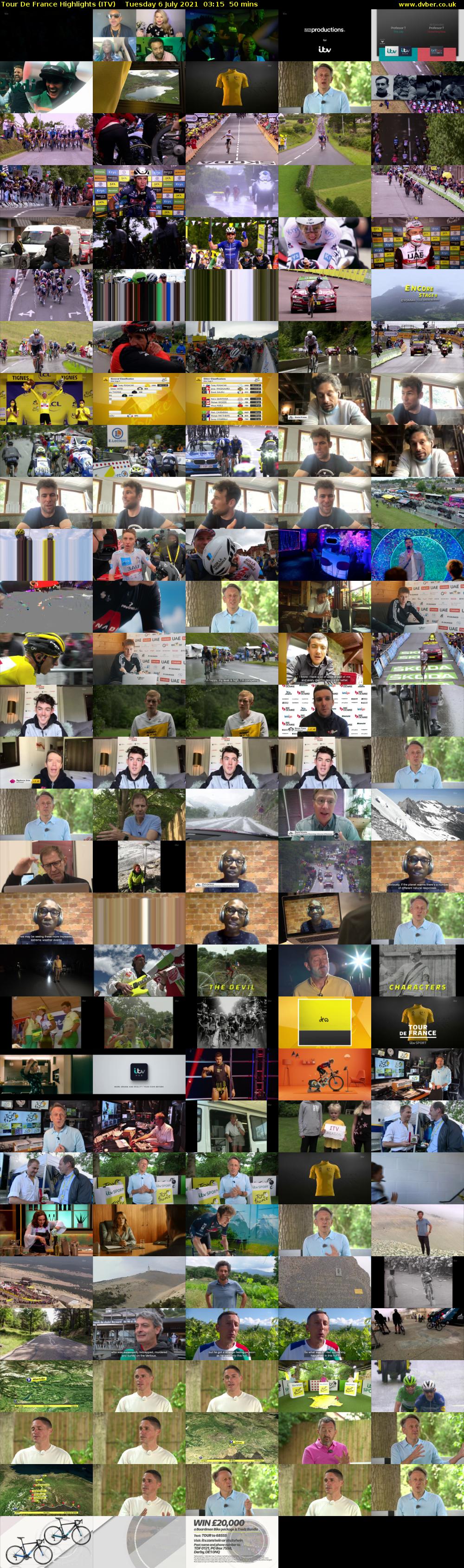 Tour De France Highlights (ITV) Tuesday 6 July 2021 03:15 - 04:05