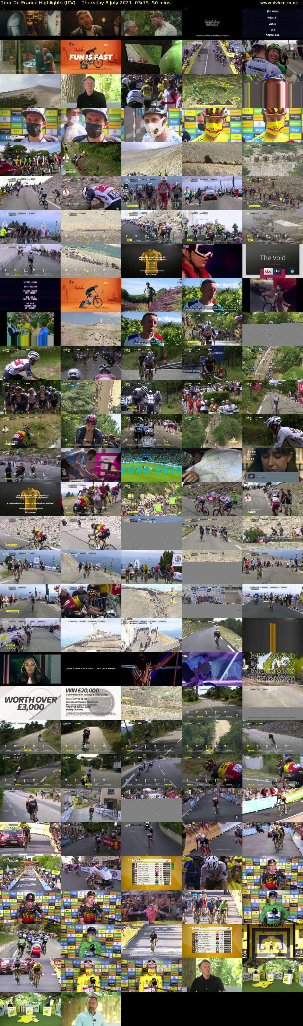 Tour De France Highlights (ITV) Thursday 8 July 2021 03:15 - 04:05