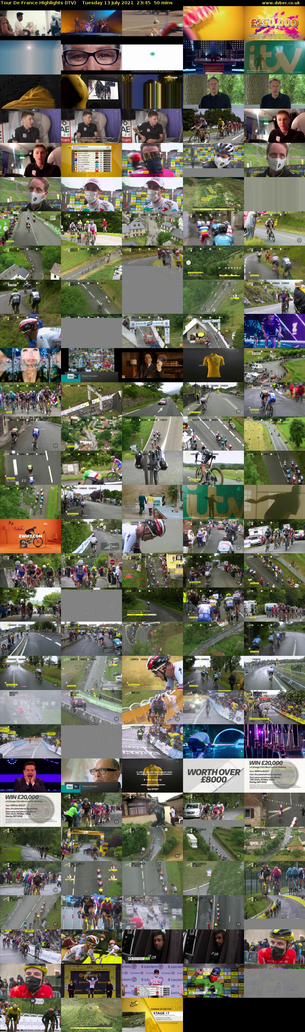 Tour De France Highlights (ITV) Tuesday 13 July 2021 23:45 - 00:35