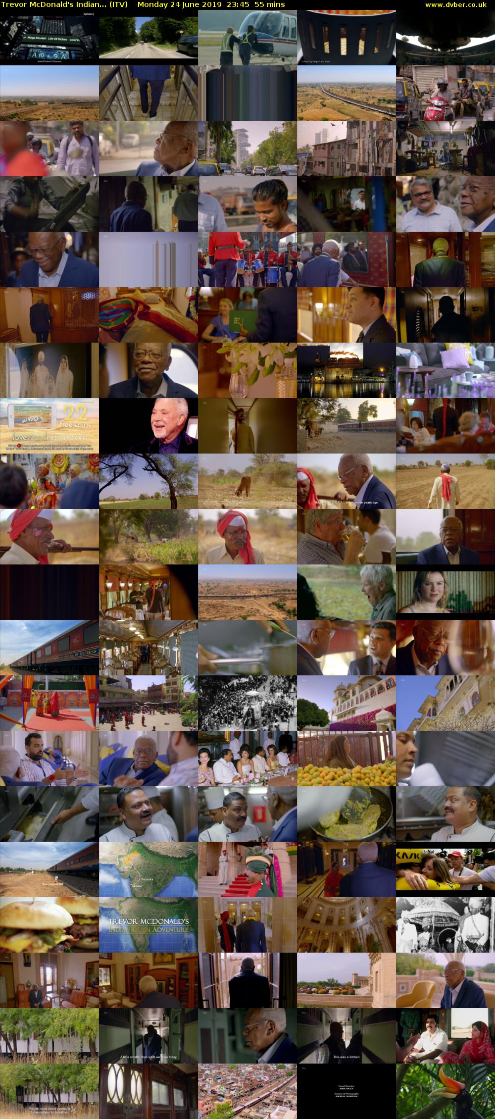 Trevor McDonald's Indian... (ITV) Monday 24 June 2019 23:45 - 00:40