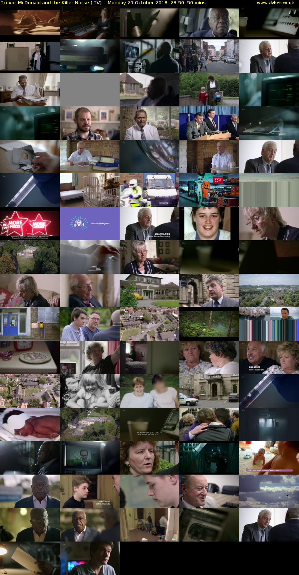 Trevor McDonald and the Killer Nurse (ITV) Monday 29 October 2018 23:50 - 00:40