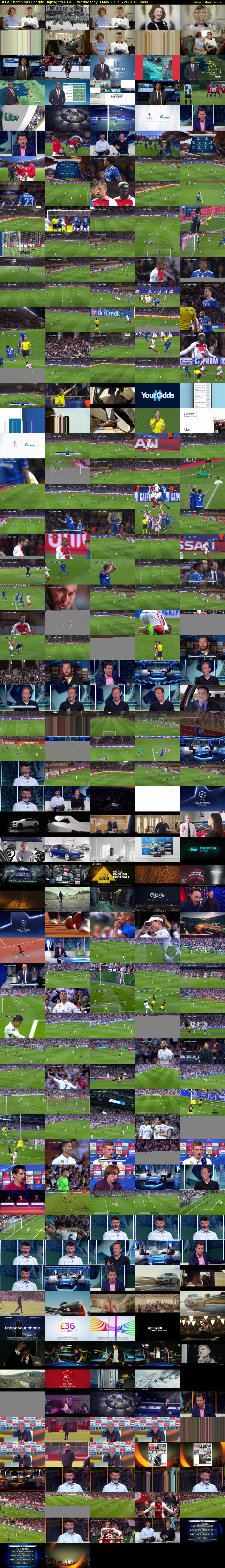UEFA Champions League Highlights (ITV) Wednesday 3 May 2017 22:40 - 23:40