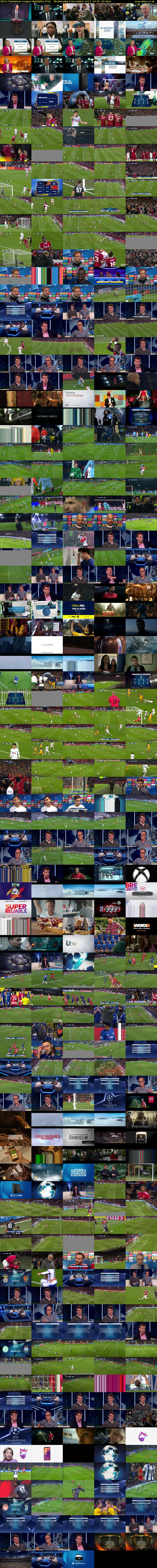 UEFA Champions League Highlights (ITV) Wednesday 6 December 2017 22:45 - 00:15