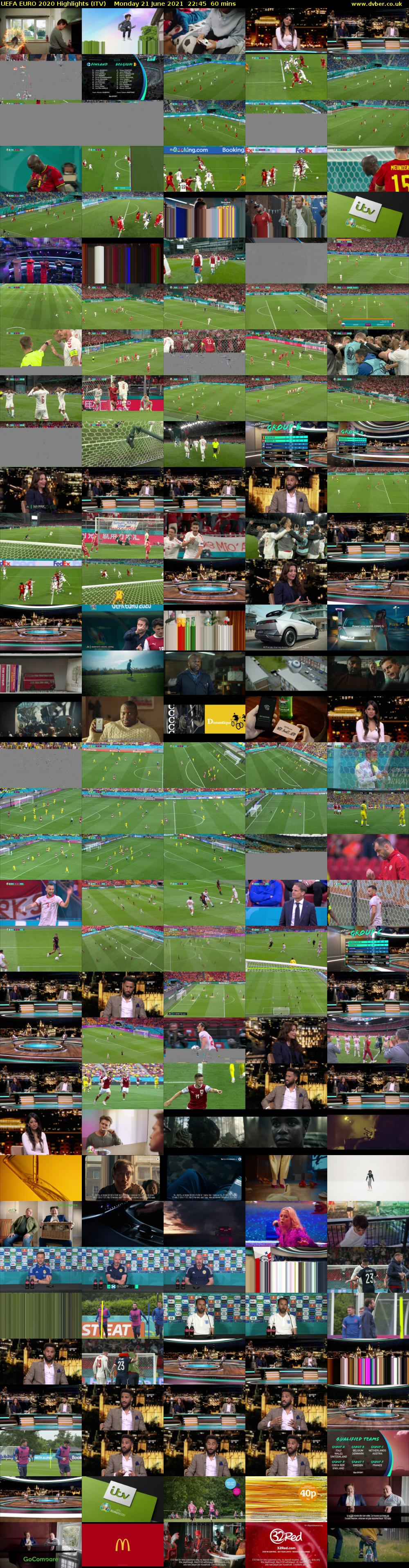 UEFA EURO 2020 Highlights (ITV) Monday 21 June 2021 22:45 - 23:45