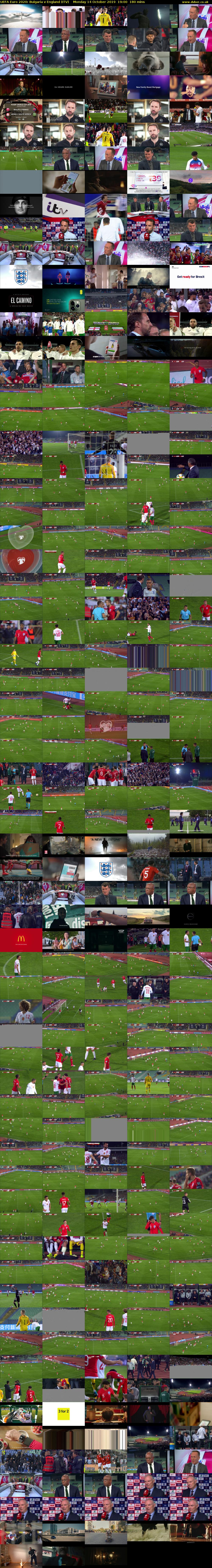 UEFA Euro 2020: Bulgaria v England (ITV) Monday 14 October 2019 19:00 - 22:00