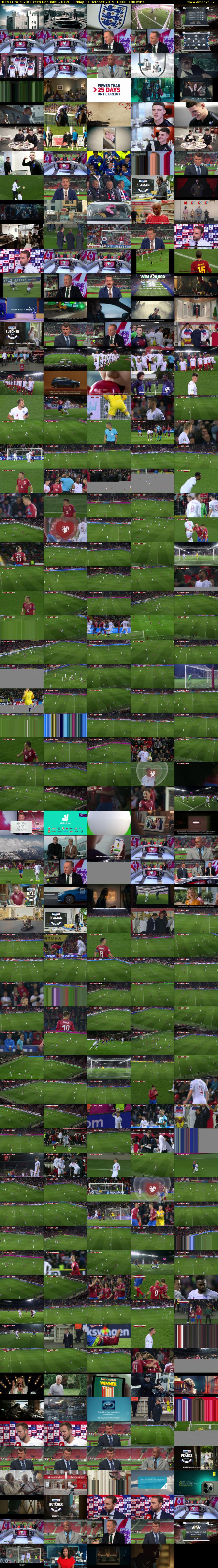 UEFA Euro 2020: Czech Republic... (ITV) Friday 11 October 2019 19:00 - 22:00