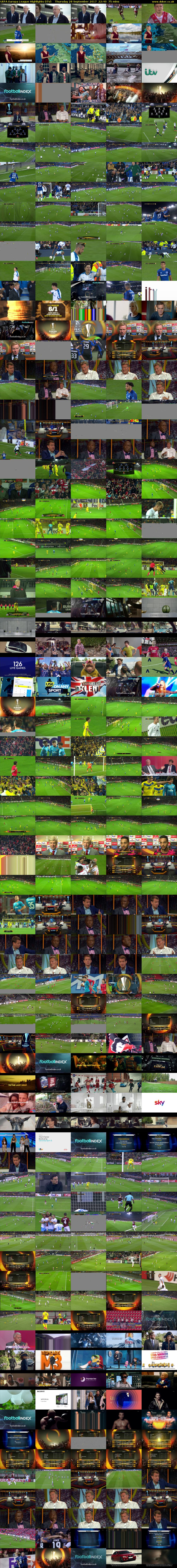UEFA Europa League Highlights (ITV) Thursday 28 September 2017 22:40 - 23:55